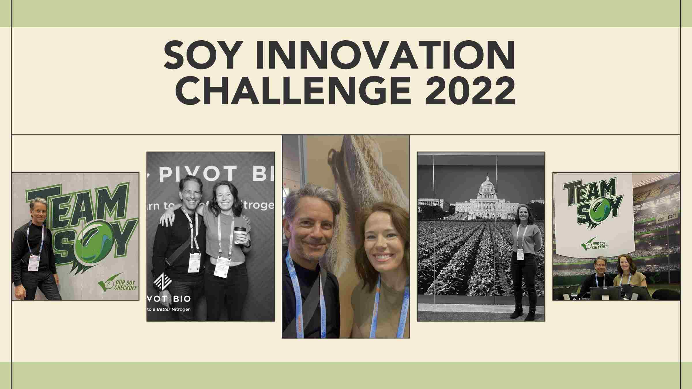 SoyKitty’s Co-Founders Ashley Hejlik and Lee Kaufman at the Soy Innovation Challenge 2022, highlighting SoyKitty's journey and key moments.