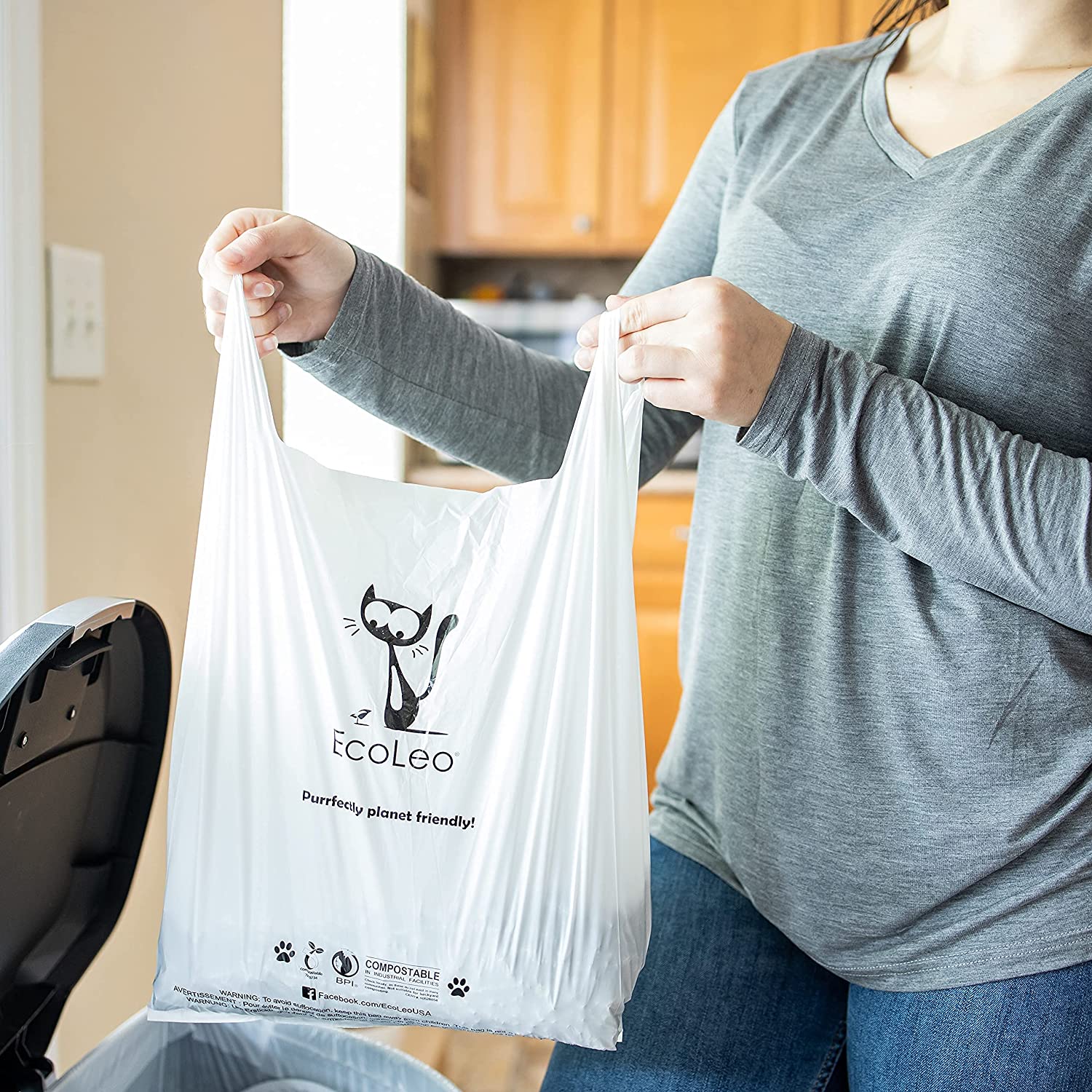 Biodegradable Cat Litter Waste Bags | XL, Compostable & Leakproof