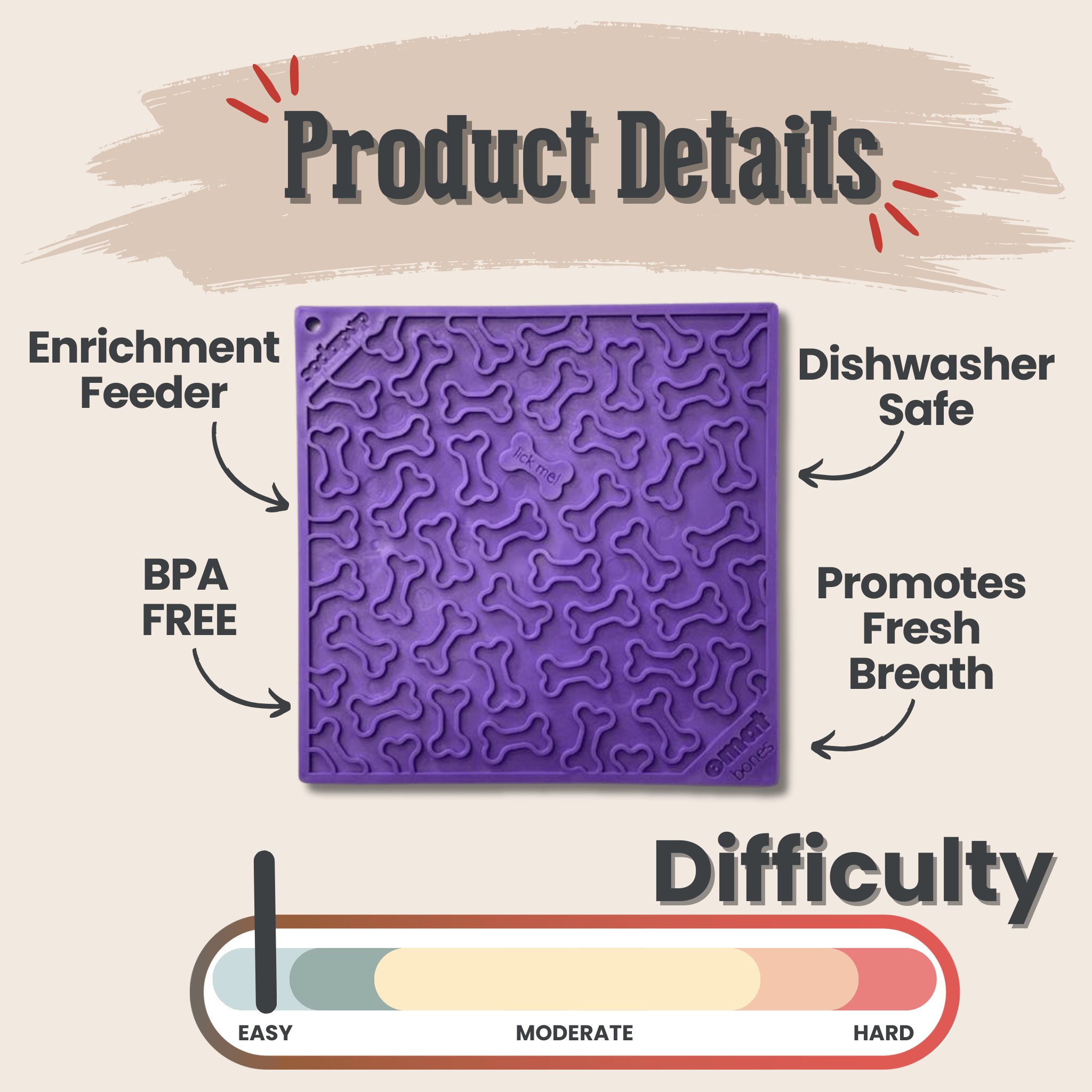 Holiday Lick Mats for Cats | USA Made Slow Feeding & Mental Stimulation Toy