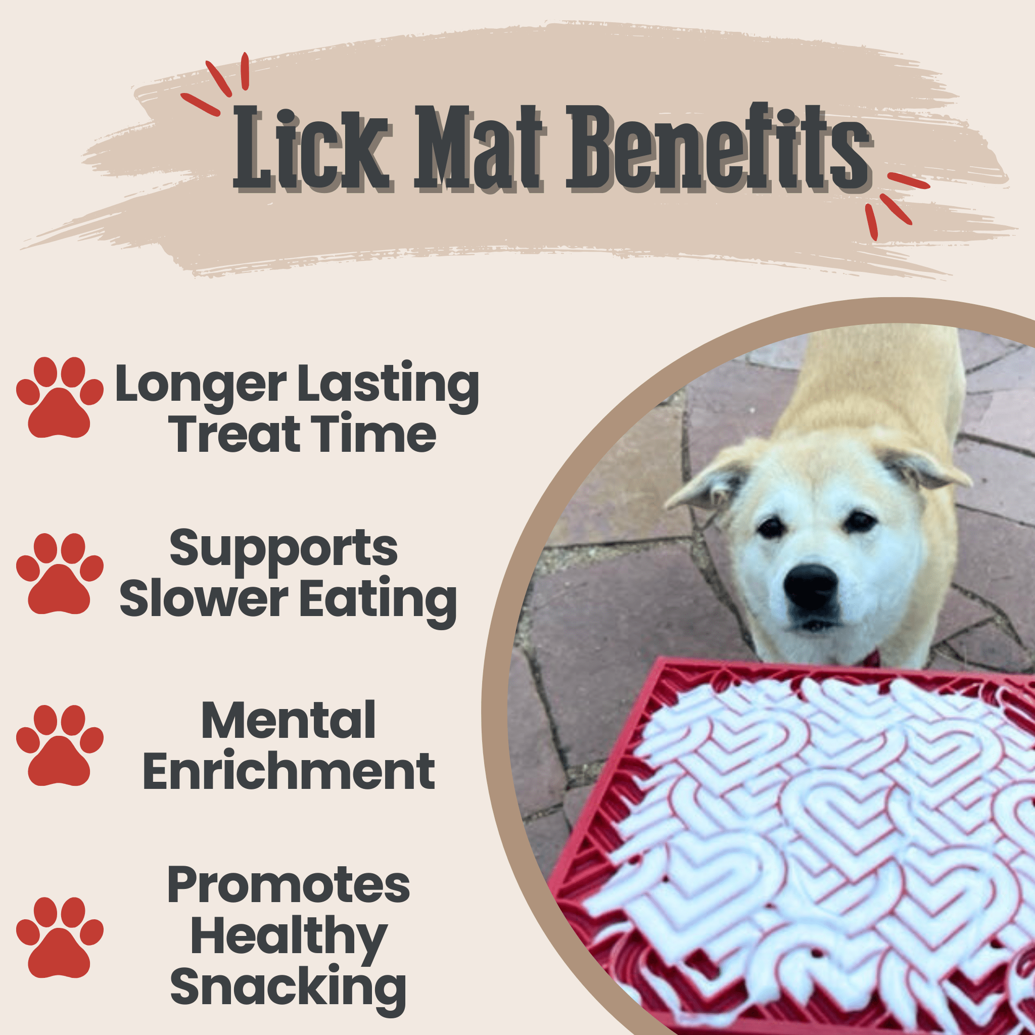 Lick Mats for Cats | USA Made Slow Feeding & Mental Stimulation Toy