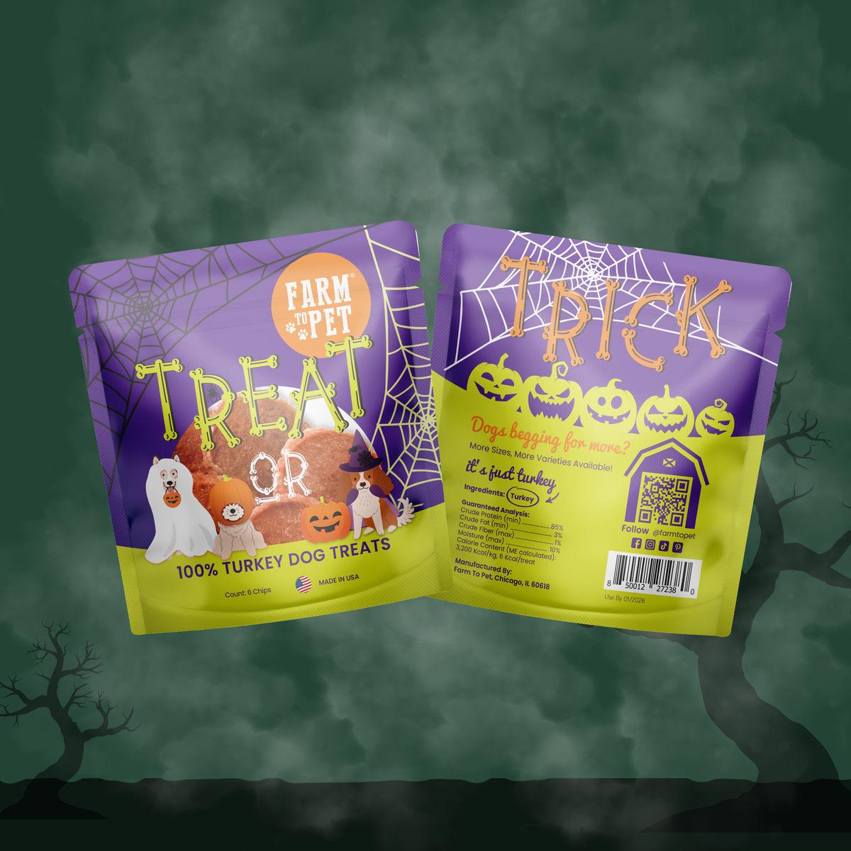 Halloween Cat Treat Snack Pack Bundle