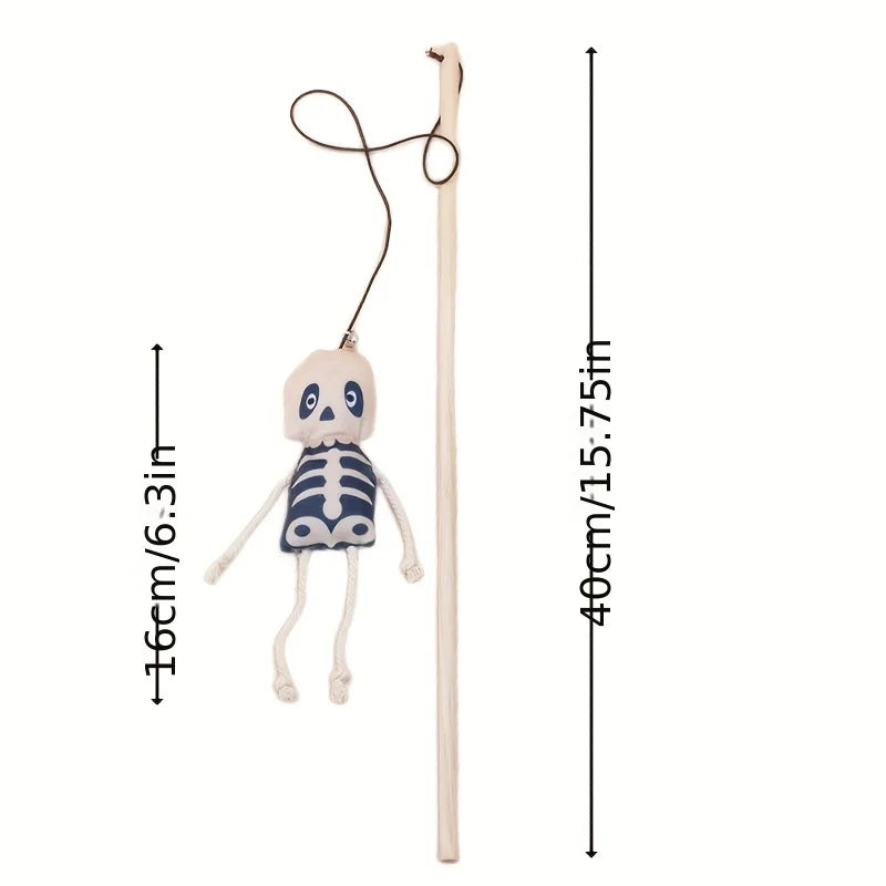 Halloween Cat Wand Toy with Bell
