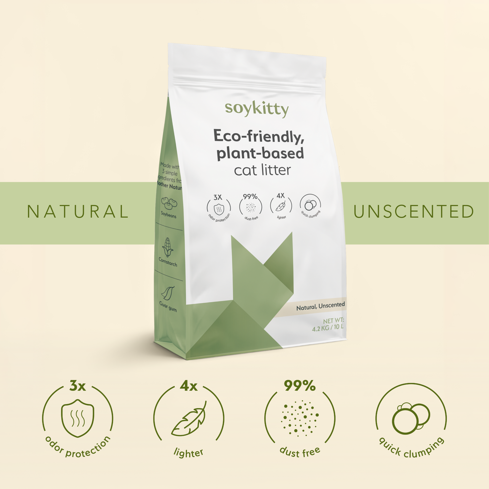 All-Natural, Non-Toxic Plant-Based Cat Litter