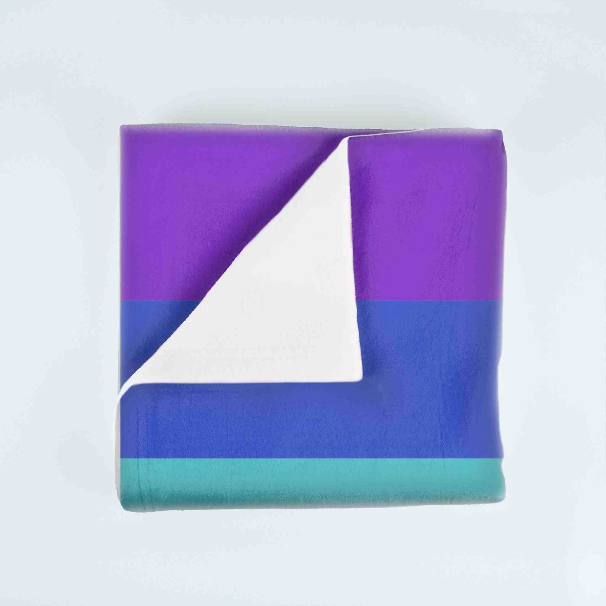Chakra Healing Blanket showing the soft, single-sided print design, made with high-quality plush fabric for comfort and energy healing.