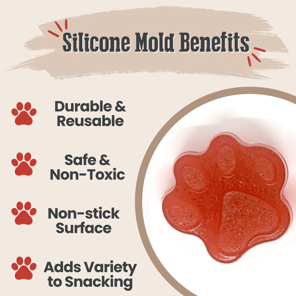 Halloween Cat Treat Mold | Silicone Mold for Homemade Cat Treats & Frozen Treats