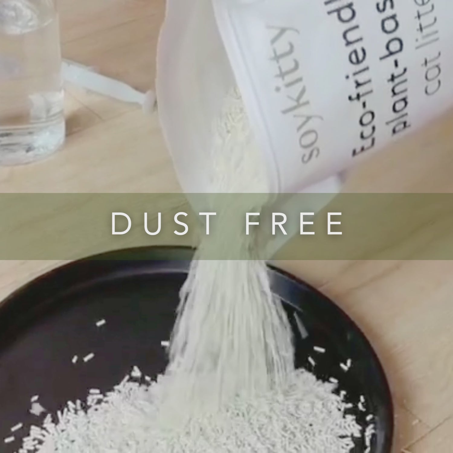 SoyKitty all-natural unscented cat litter is 99% dust-free for sensitive lungs.