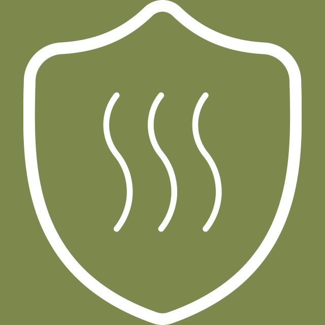 Icon of a shield symbolizing SoyKitty's effective odor protection for eco-friendly cat litter