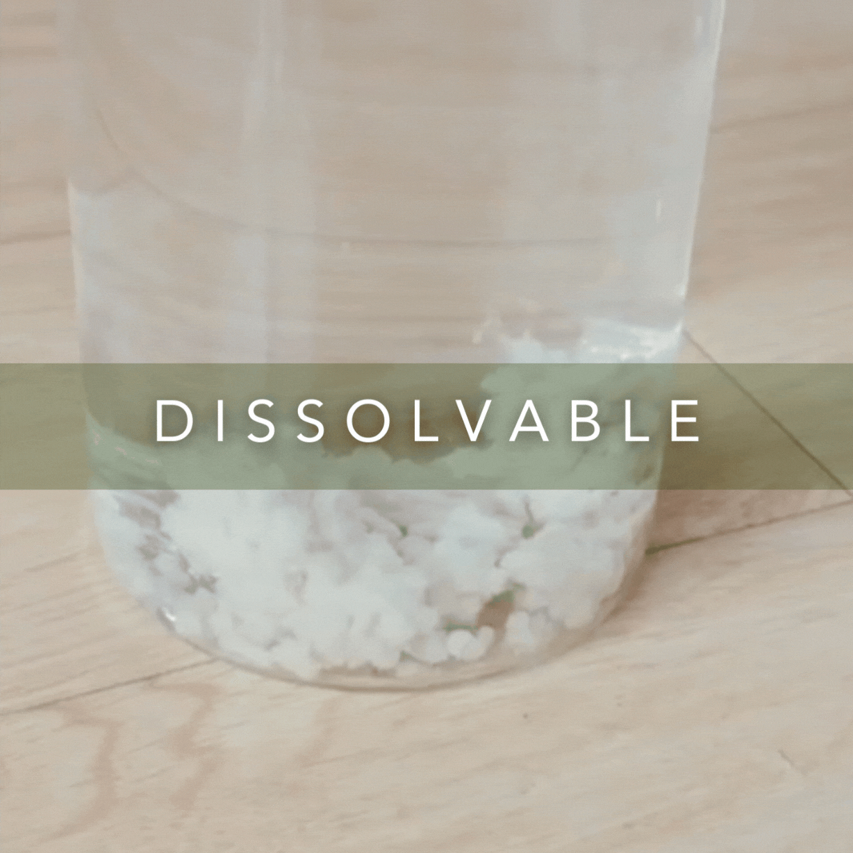 SoyKitty Unscented litter is biodegradable and dissolves in water.