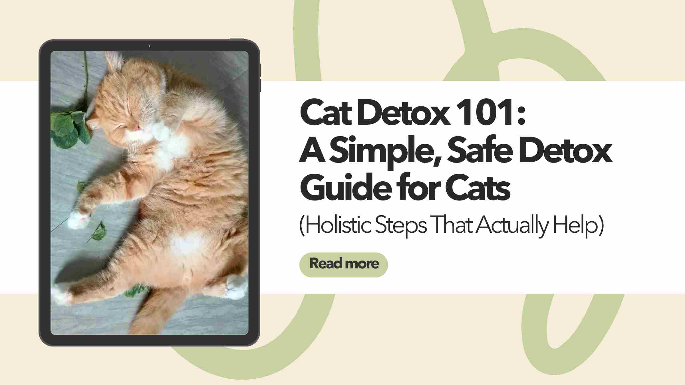 Cat detox 101: a simple, safe detox guide for cats