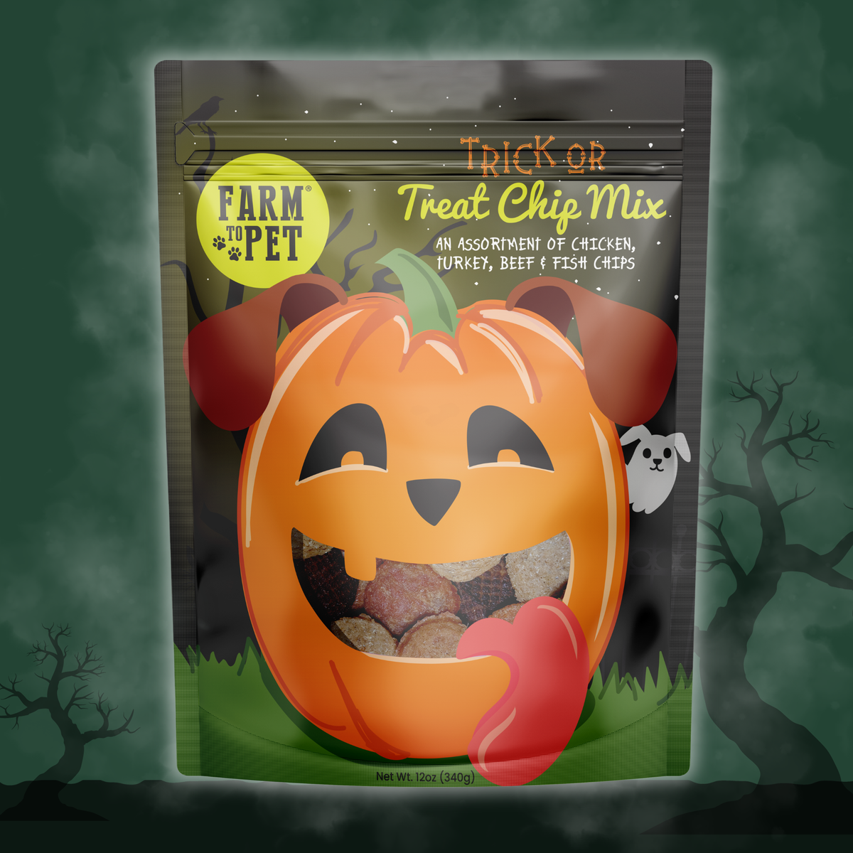 Halloween Trick or Treat Chip Mix for Cats