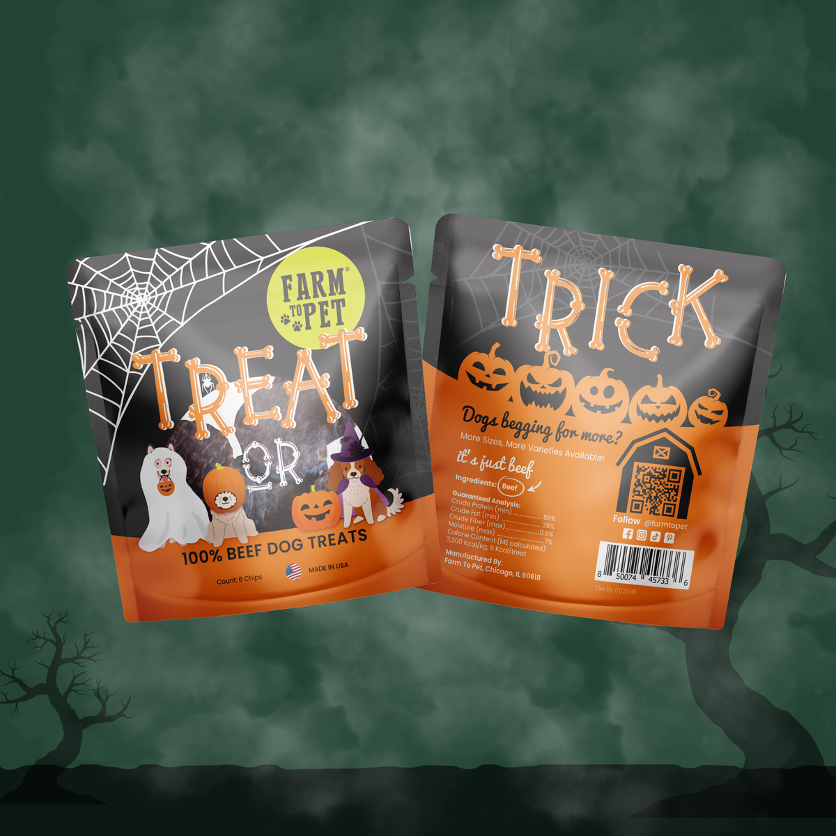 Halloween Cat Treat Snack Pack Bundle