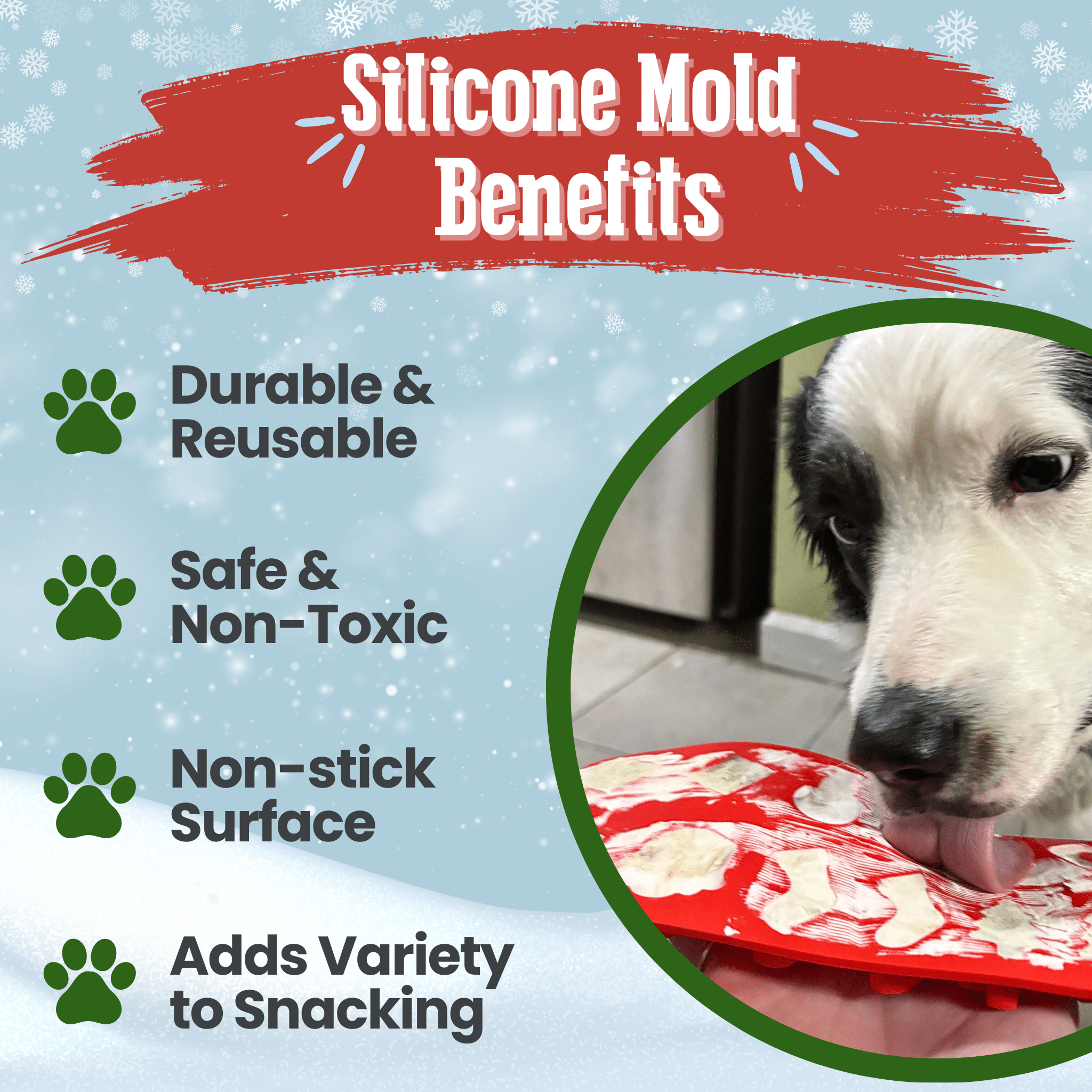 Cat-Safe Holiday Treat Mold | Make Frozen, Lickable or Gelatin Holiday Cat Treats