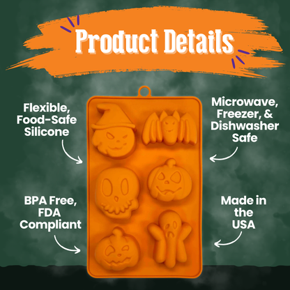 Halloween Cat Treat Mold | Silicone Mold for Homemade Cat Treats &amp; Frozen Treats