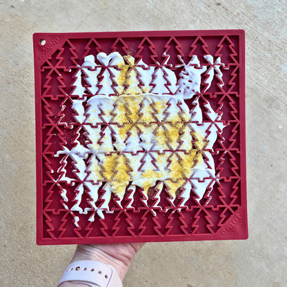 Holiday Lick Mats for Cats | USA Made Slow Feeding &amp; Mental Stimulation Toy