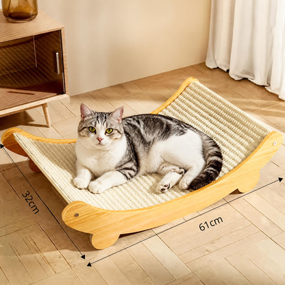Large Cat Scratching Pad &amp; Sisal Cat Bed
