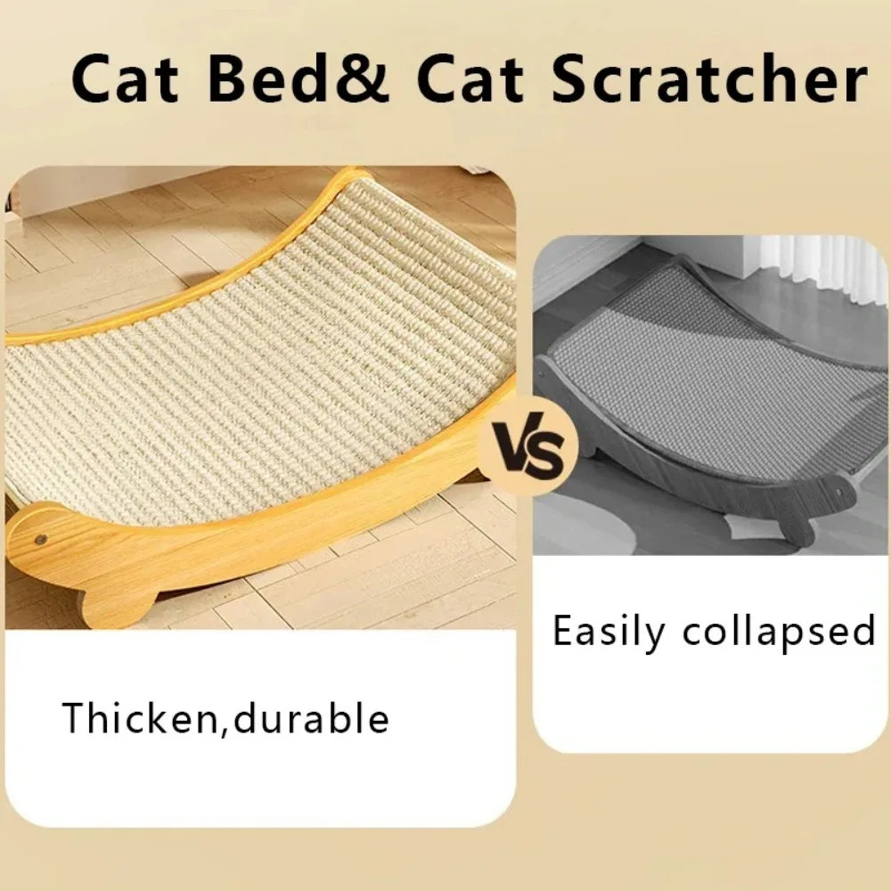 Large Cat Scratching Pad &amp; Sisal Cat Bed