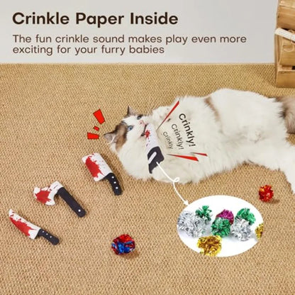 Halloween Knife Catnip Toys — 4-Piece Set