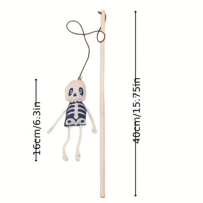 Halloween Cat Wand Toy with Bell