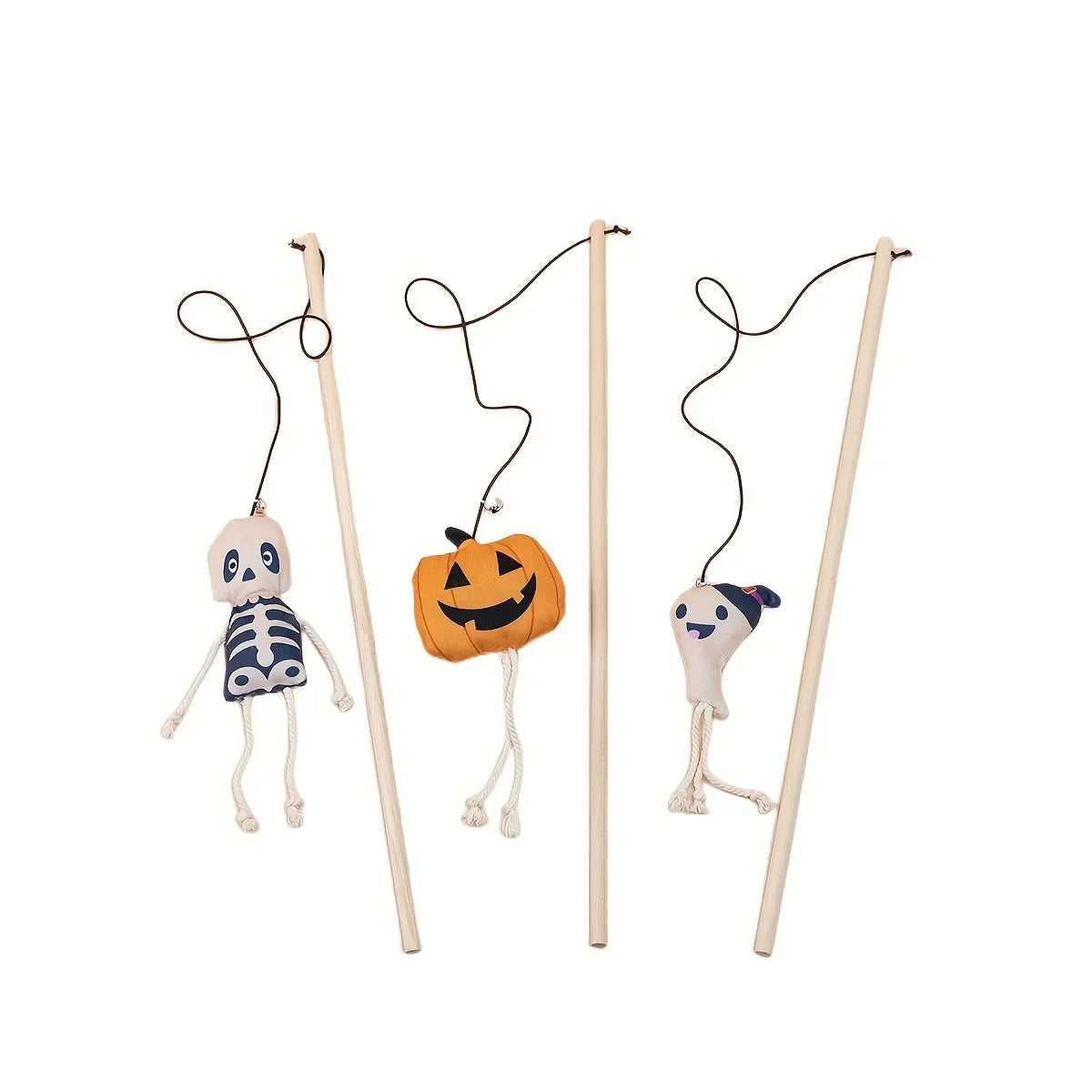 Halloween Cat Wand Toy with Bell