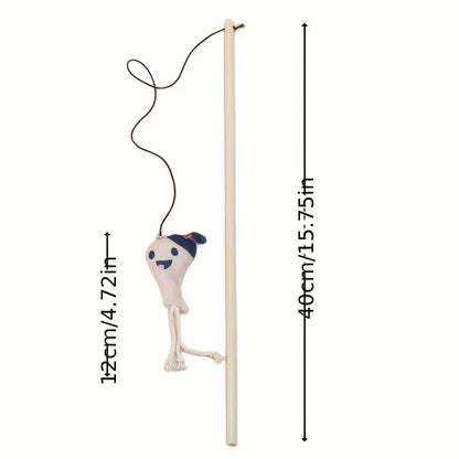 Halloween Cat Wand Toy with Bell