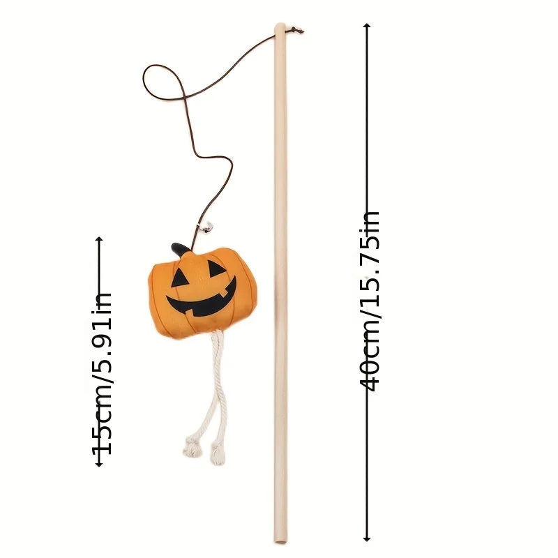Halloween Cat Wand Toy with Bell