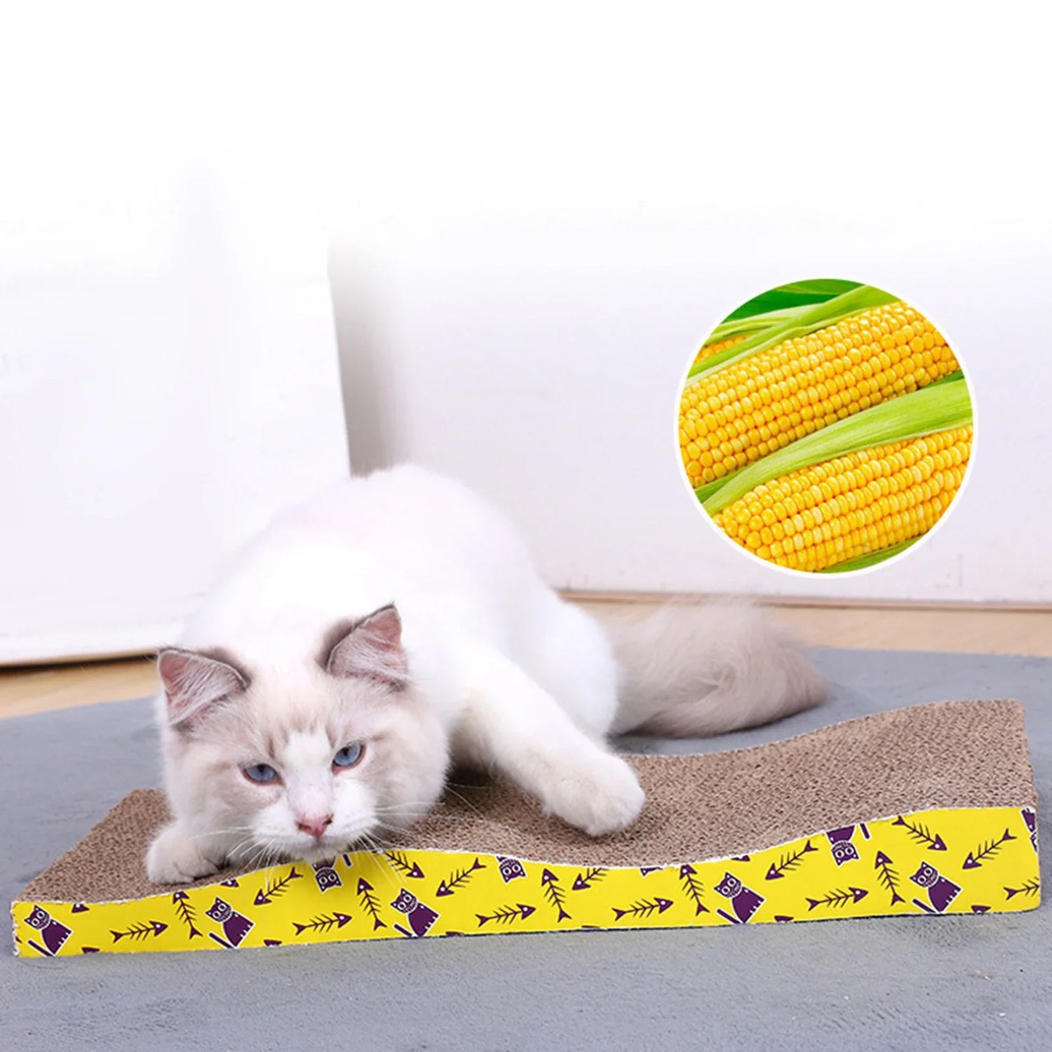 Cat Scratching Board Bed – Cardboard Scratch Pad &amp; Nest for Cats