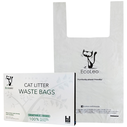 Biodegradable Cat Litter Waste Bags | XL, Compostable &amp; Leakproof