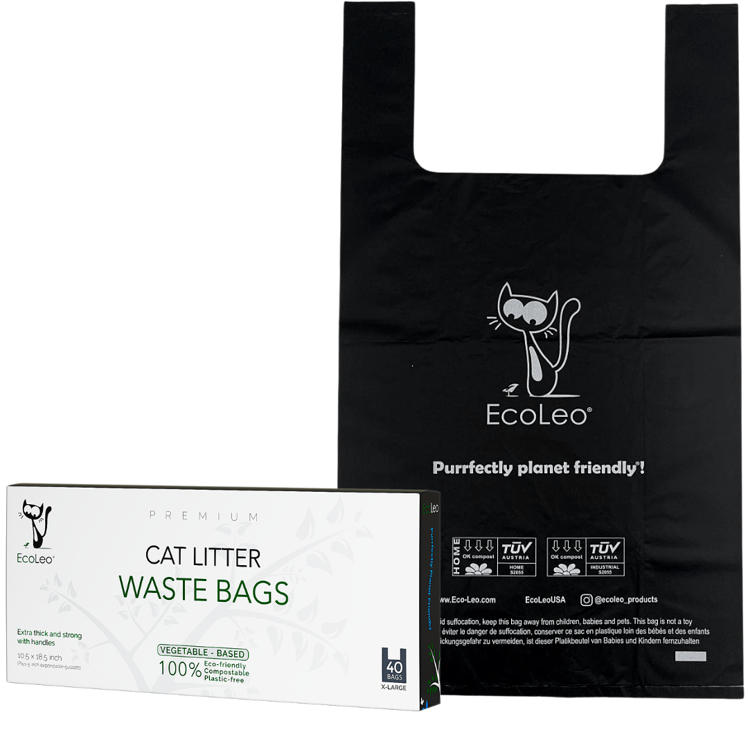 Biodegradable Cat Litter Waste Bags | XL, Compostable &amp; Leakproof